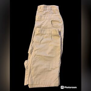 French Toast•Lot of 3, Youth School Uniform Shorts, Beige Casual, Size 18, EUC